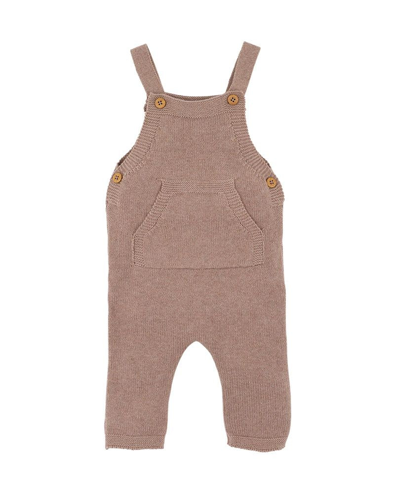 Bebe Bailey Knitted Overalls - Chestnut