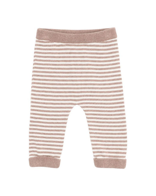 Bebe Bailey Stripe Knitted Leggings - Chestnut Stripe