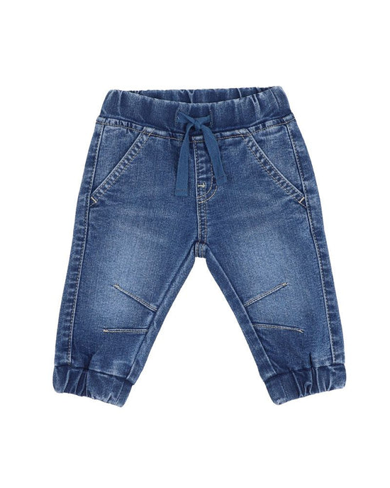 Bebe Isaac Denim Pull On Jeans - Indigo Blue