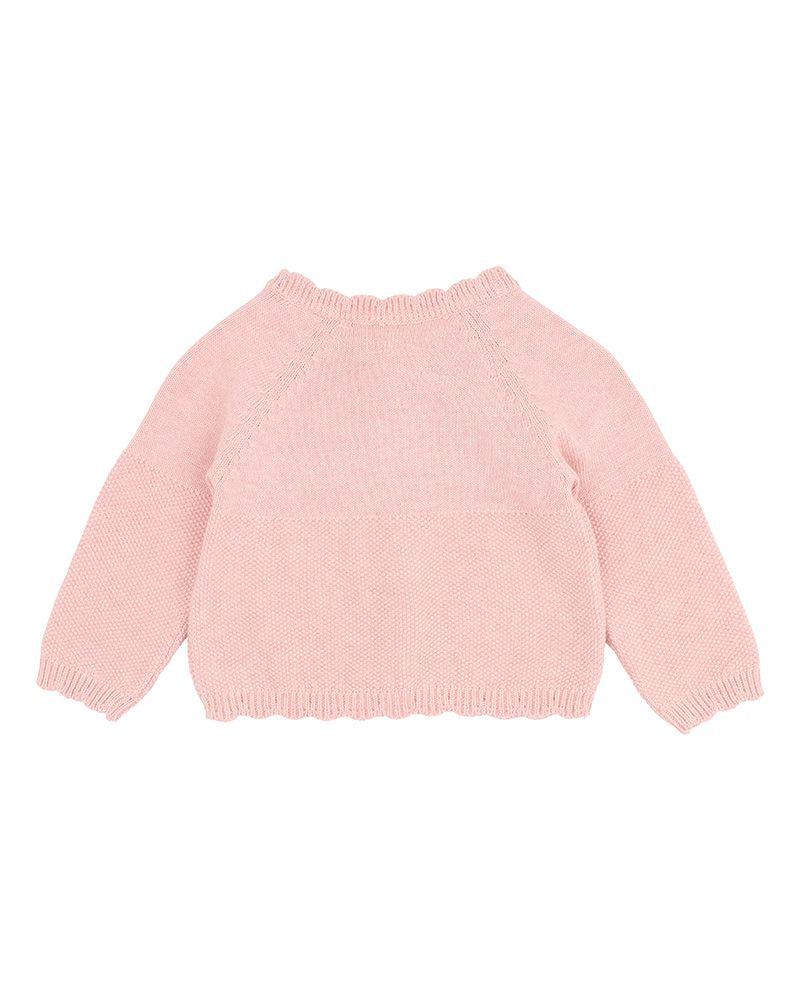 Bebe Nancy Cardigan  - Pale Pink Marle