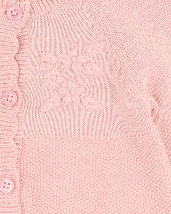 Bebe Nancy Cardigan  - Pale Pink Marle