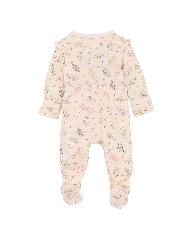 Bebe Nancy Print LS Zip Onesie