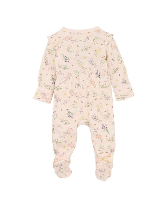 Bebe Nancy Print LS Zip Onesie