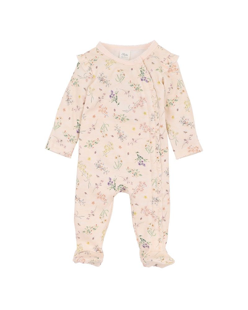 Bebe Nancy Print LS Zip Onesie