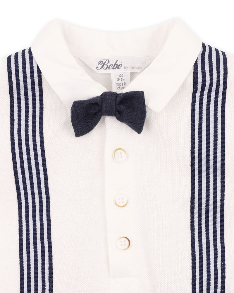 Bebe Oliver Gentleman Onesie - Cloud Navy