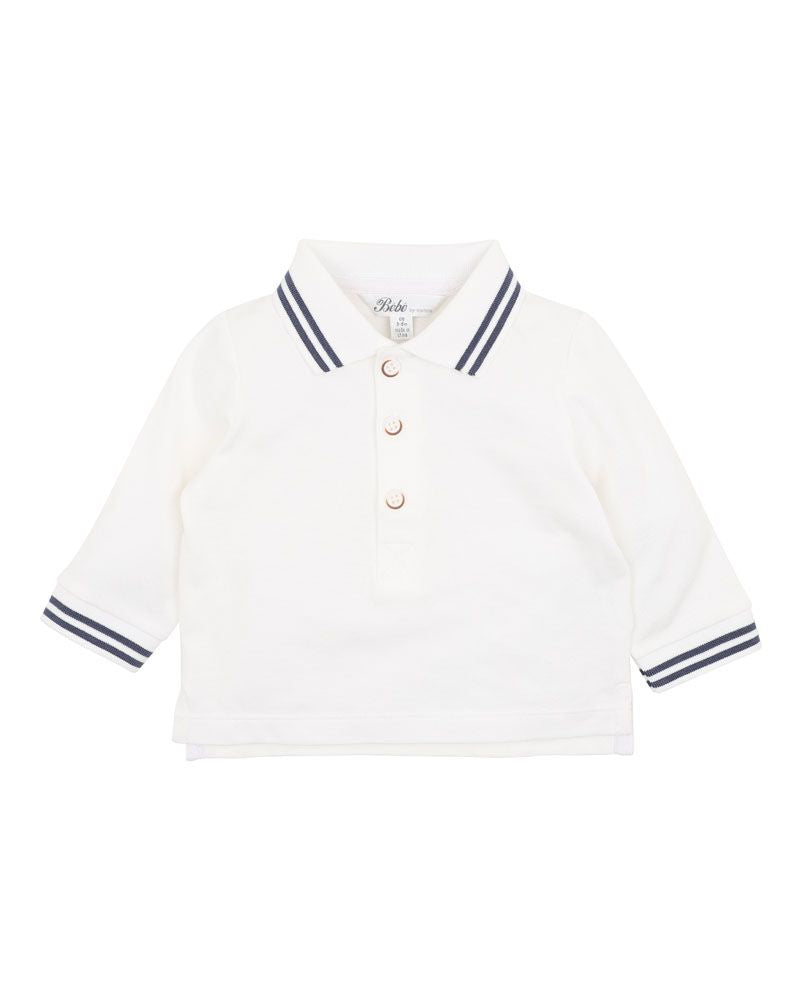 Bebe Oliver L/S Polo - Cloud