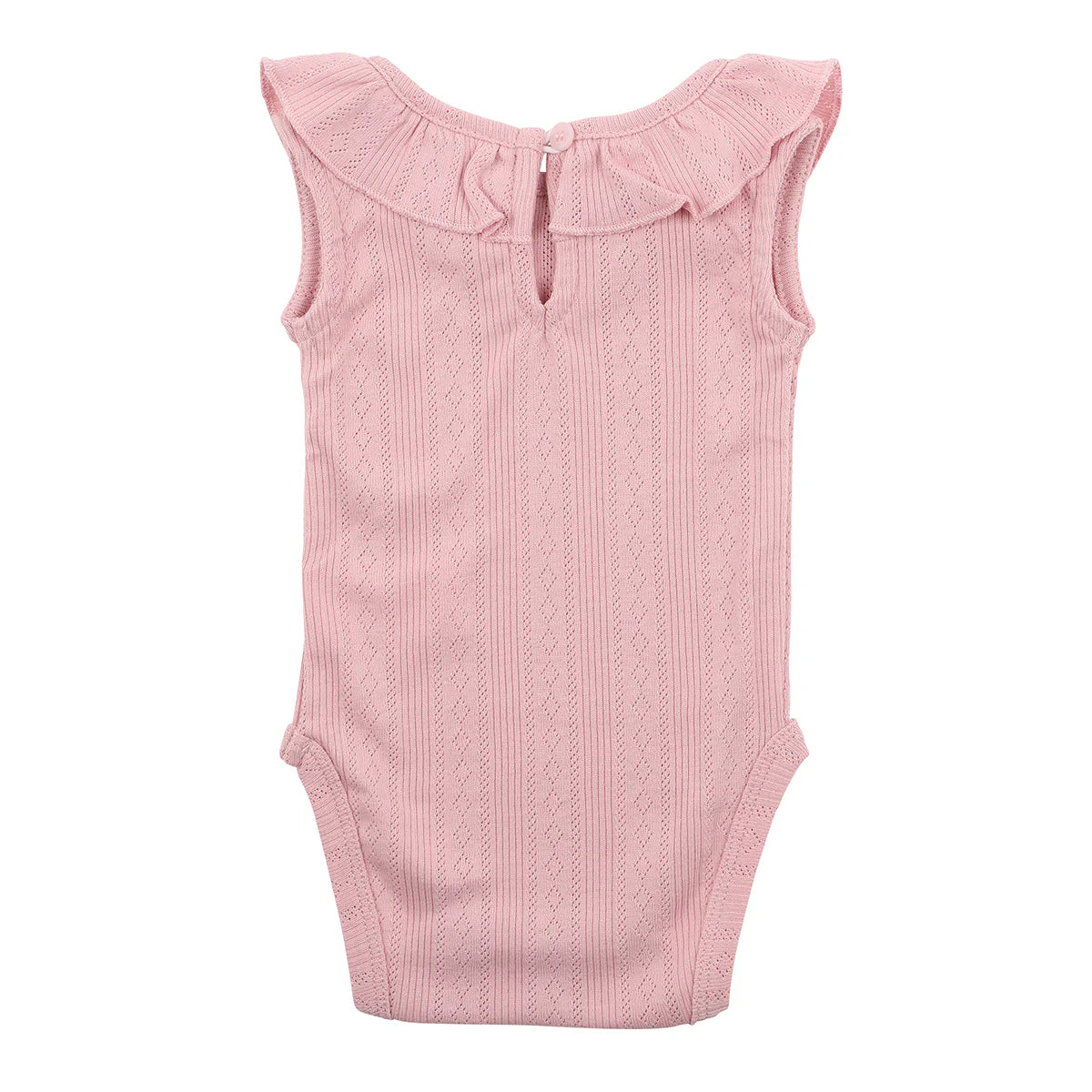 Bebe Pointelle Sleeveless Bodysuit - Dusky Pink