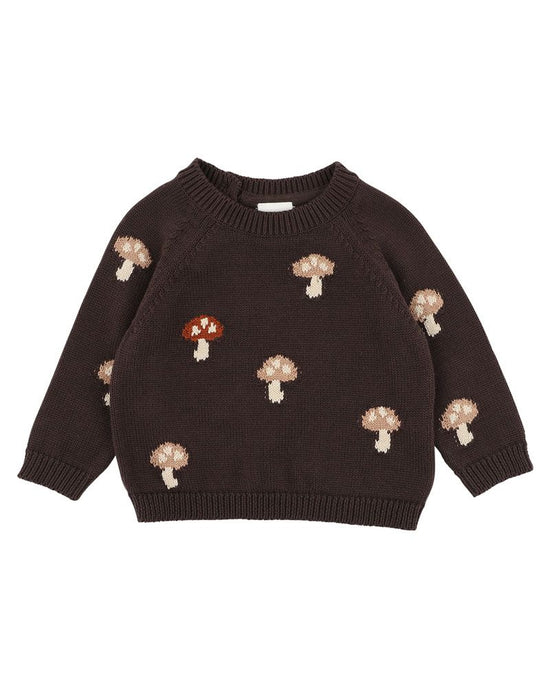 Bebe Toby Mushroom Jumper - Dark Oak