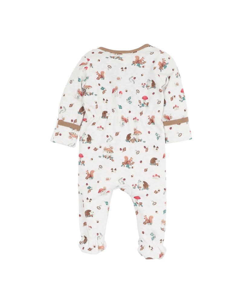 Bebe Toby Print LS Zip Onesie