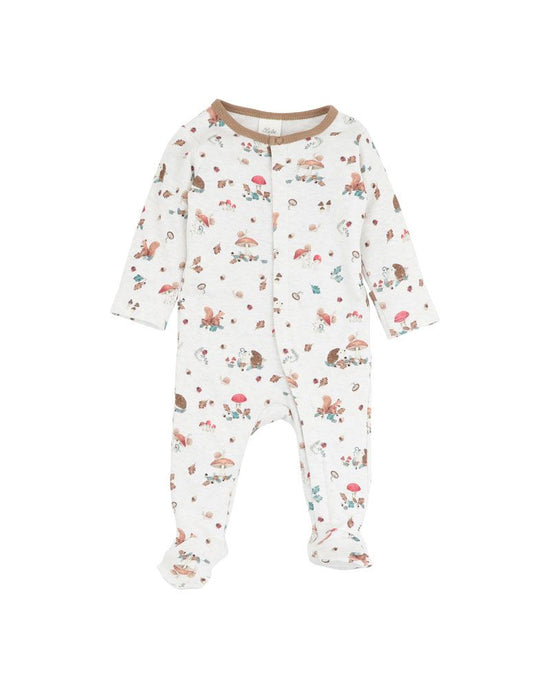 Bebe Toby Print LS Zip Onesie