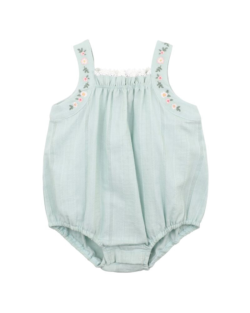 Bebe Zoe Embroidered Bodysuit - Sage