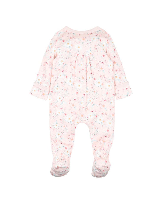 Bebe Zoe Print LS Zip Onesie