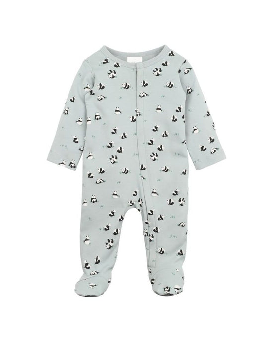 Bebe Angus Print LS Zip Onesie