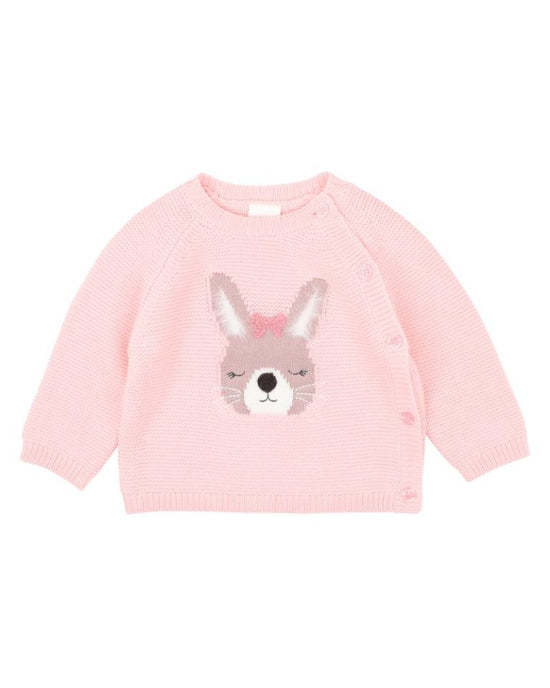 Bebe Ciara Bunny Knitted Jumper Soft Pink