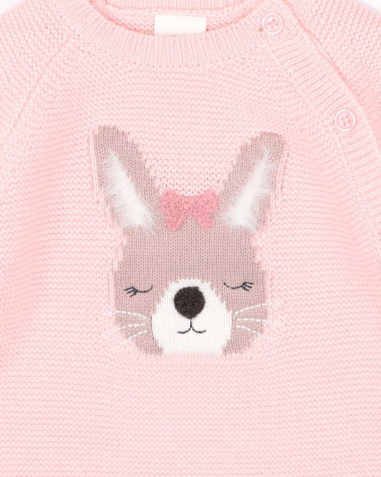 Bebe Ciara Bunny Knitted Jumper Soft Pink