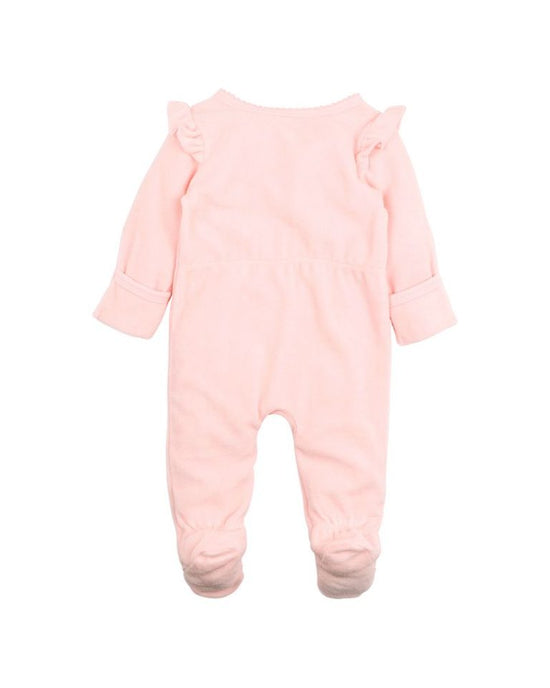 Bebe Ciara LS Velour Onesie Fairy Pink