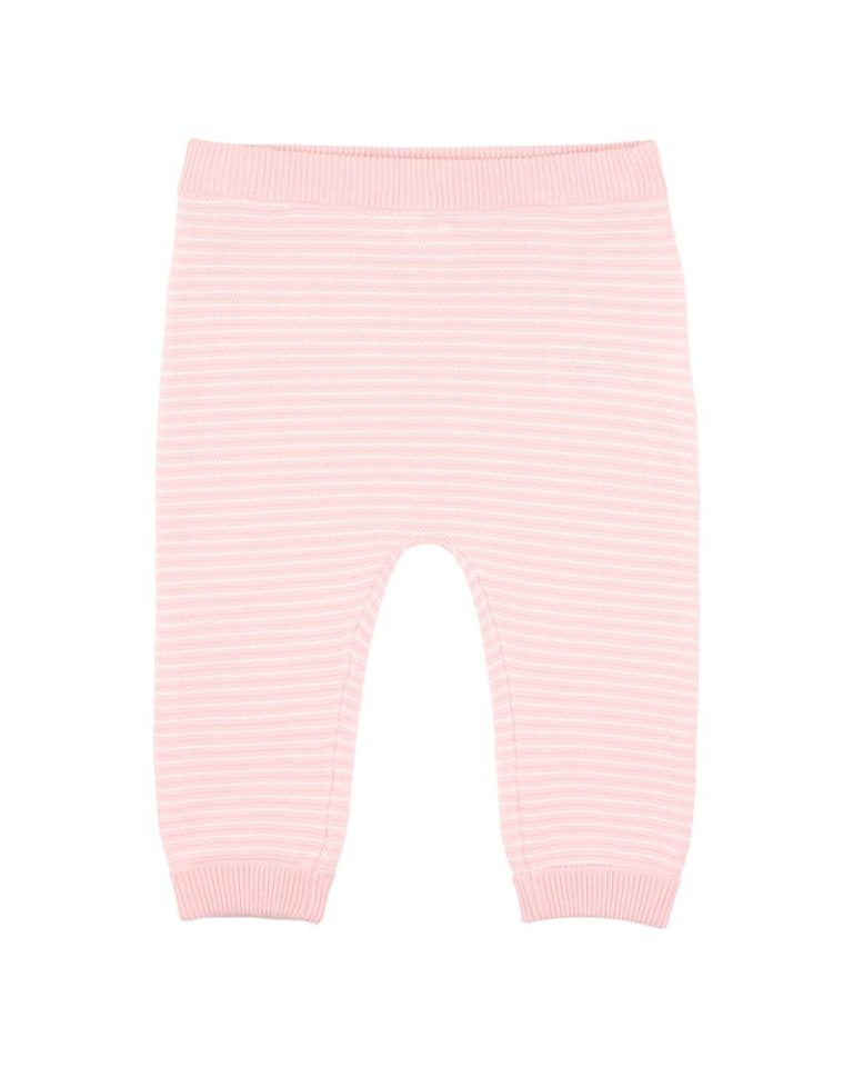 Bebe Ciara Pink Stripe Knitted Leggings