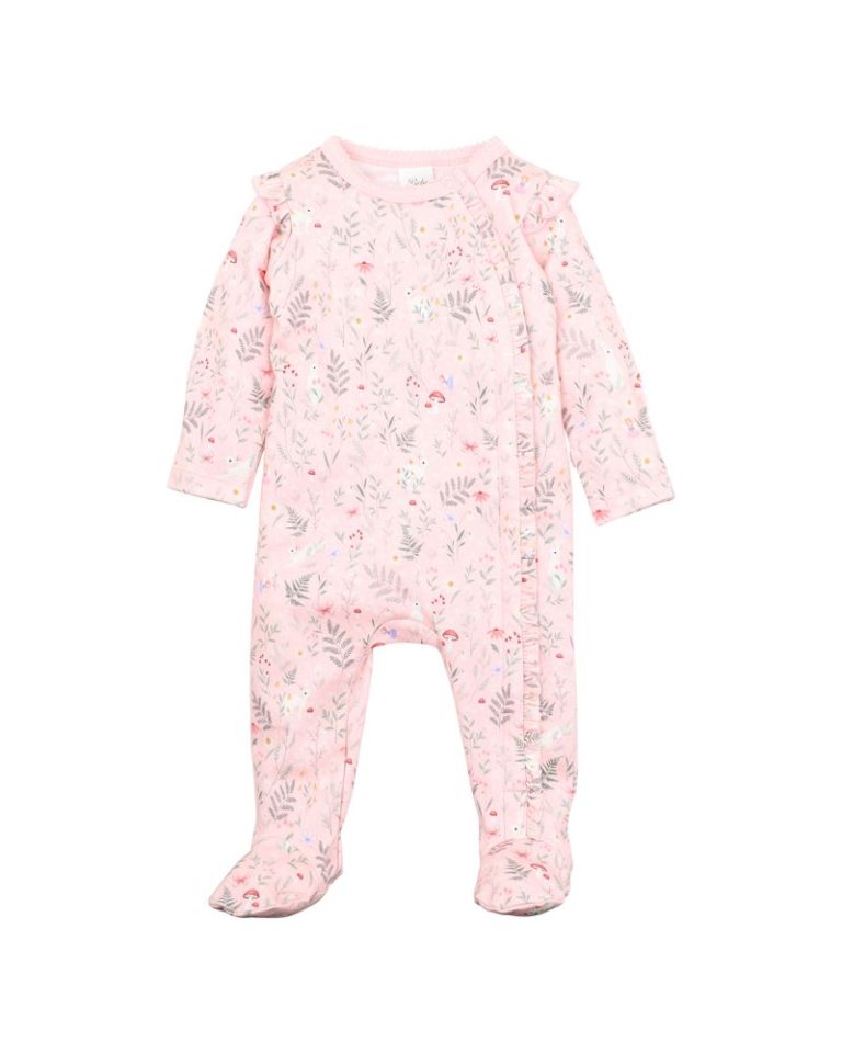 Bebe Ciara Print LS Zip Onesie