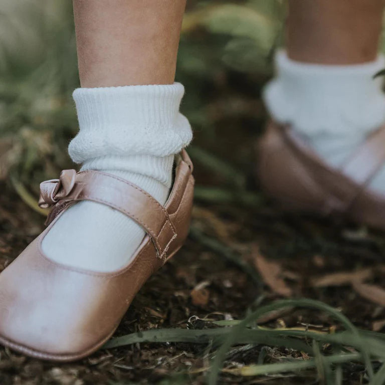 Bebe Drop Needle Socks - Cloud