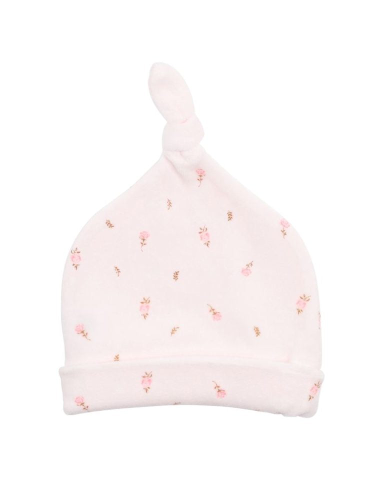 Bebe Dotti Ditsy Print Velour Hat