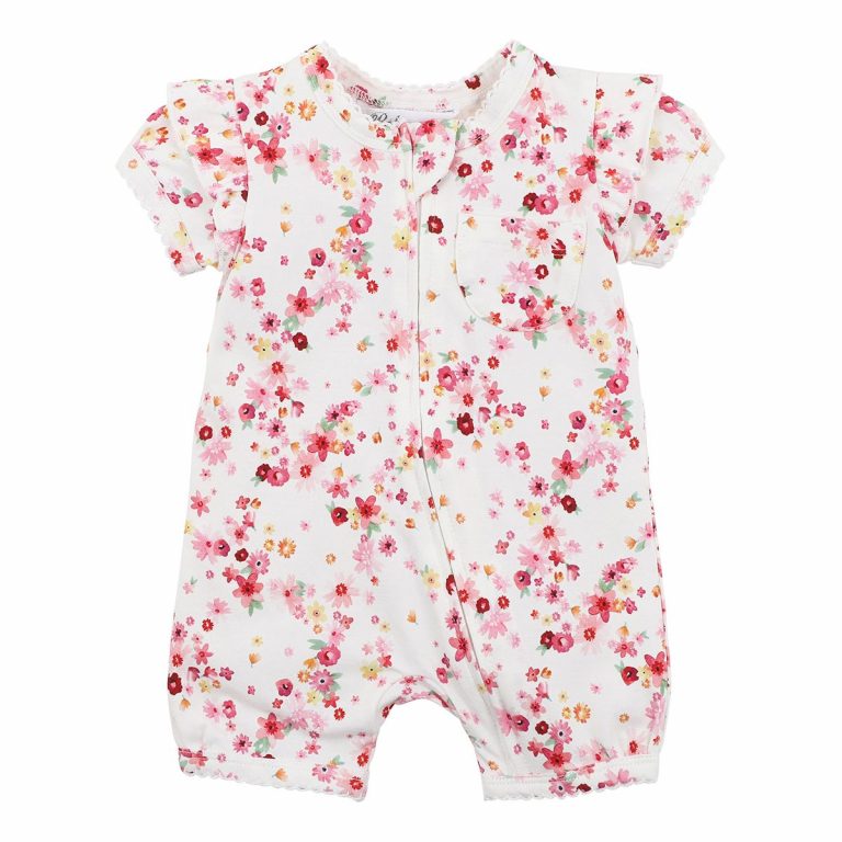 Bebe Hazel Print Zip Romper - Print