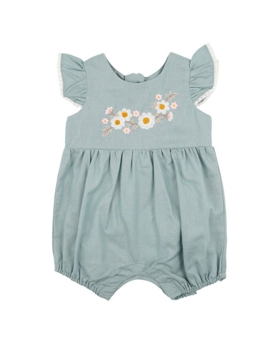 Bebe Indi Embroidered Bodysuit - Soft Green