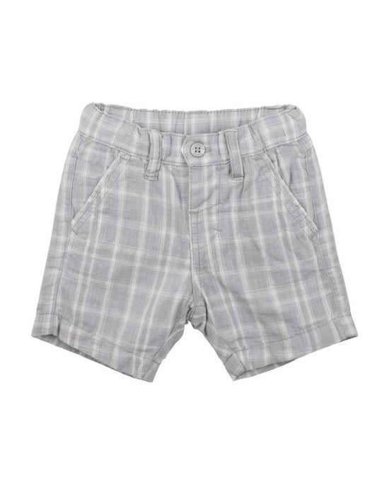 Bebe Jude Woven Check Shorts - Grey Check