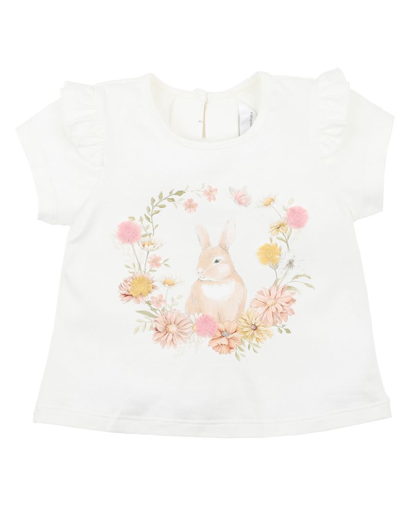 Bebe Lara Bunny Tee - Cream