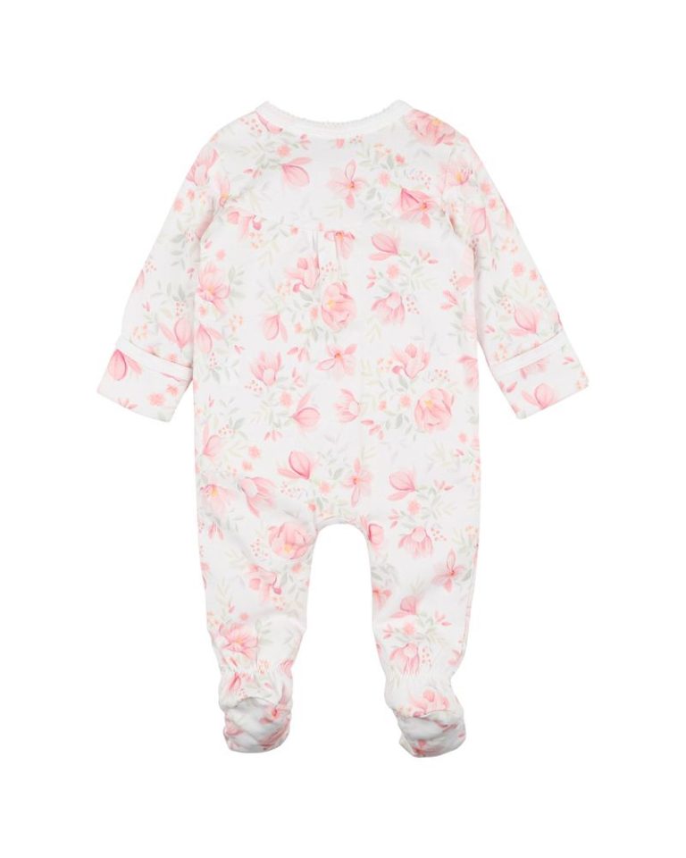 Bebe Sage LS Zip Onesie – Sage Print