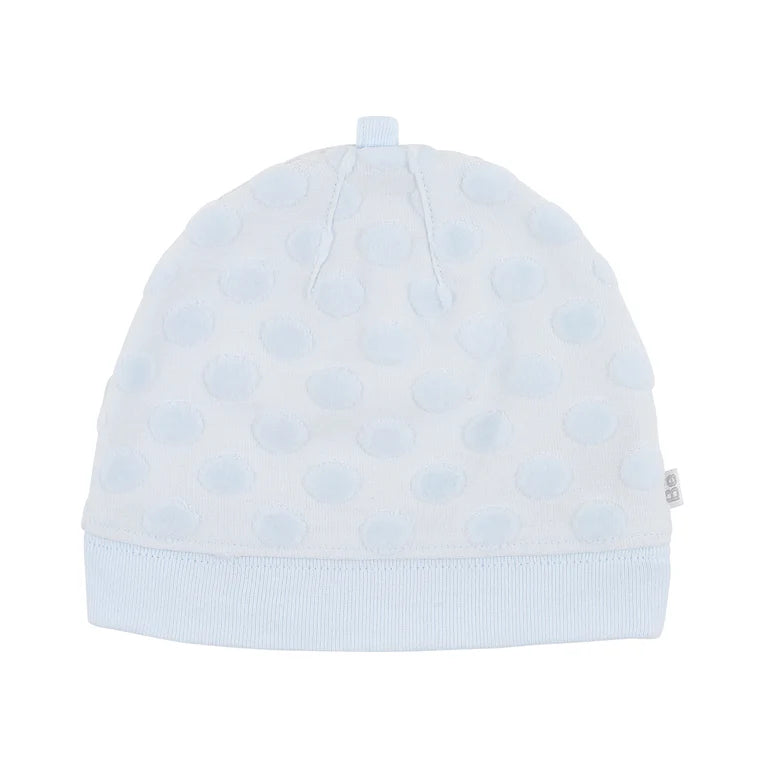 Bebe Spot Layette Beanie - Blue