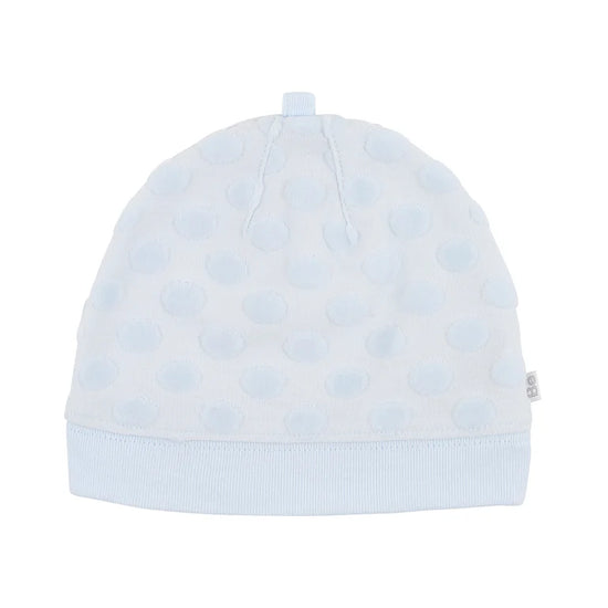 Bebe Spot Layette Beanie - Blue