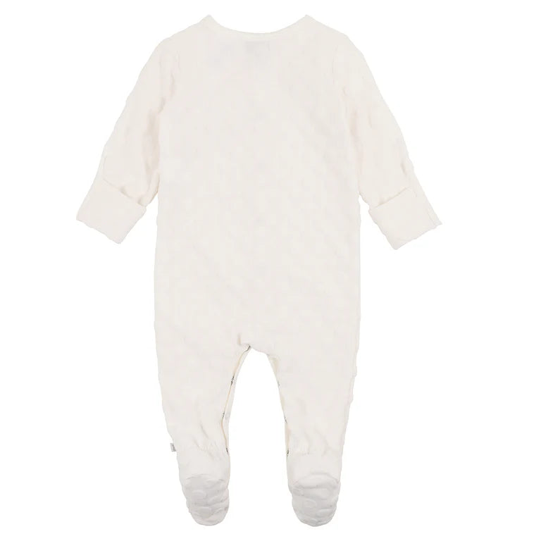 Bebe Spot Layette LS Romper - Cloud