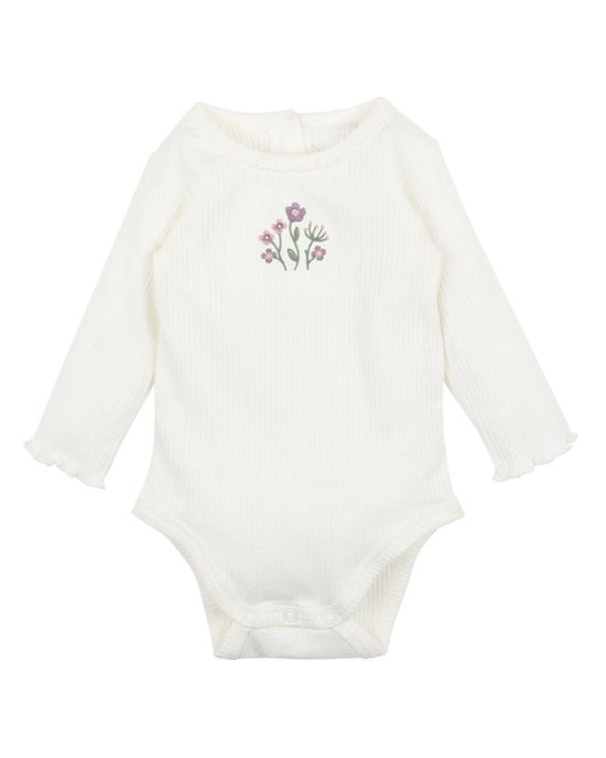 Bebe Thea Embroidered Bodysuit - Cloud