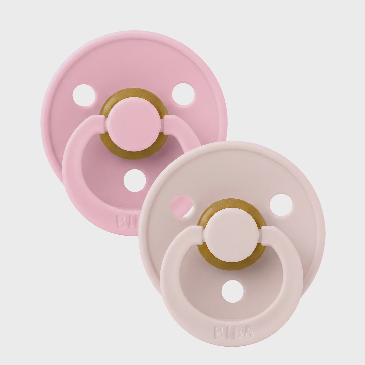 Bibs Colour Round Latex - Petal/Baby Pink