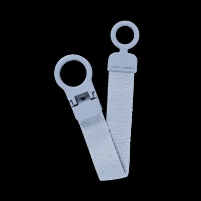 Bibs Pacifier Clip Loop - Dusty Blue