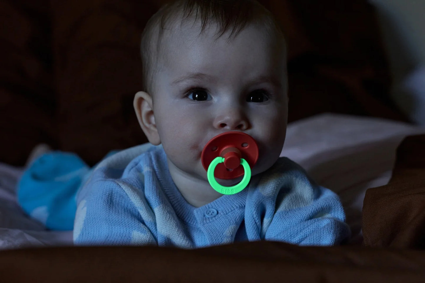 Bibs Colour Round Night Glow - Baby Pink/Tango