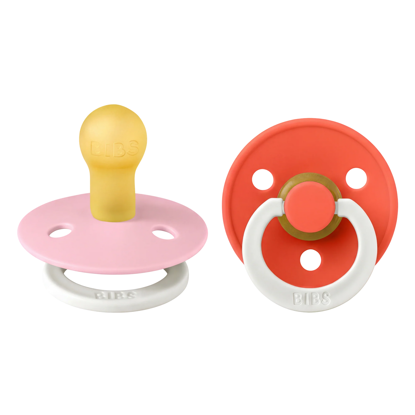 Bibs Colour Round Night Glow - Baby Pink/Tango