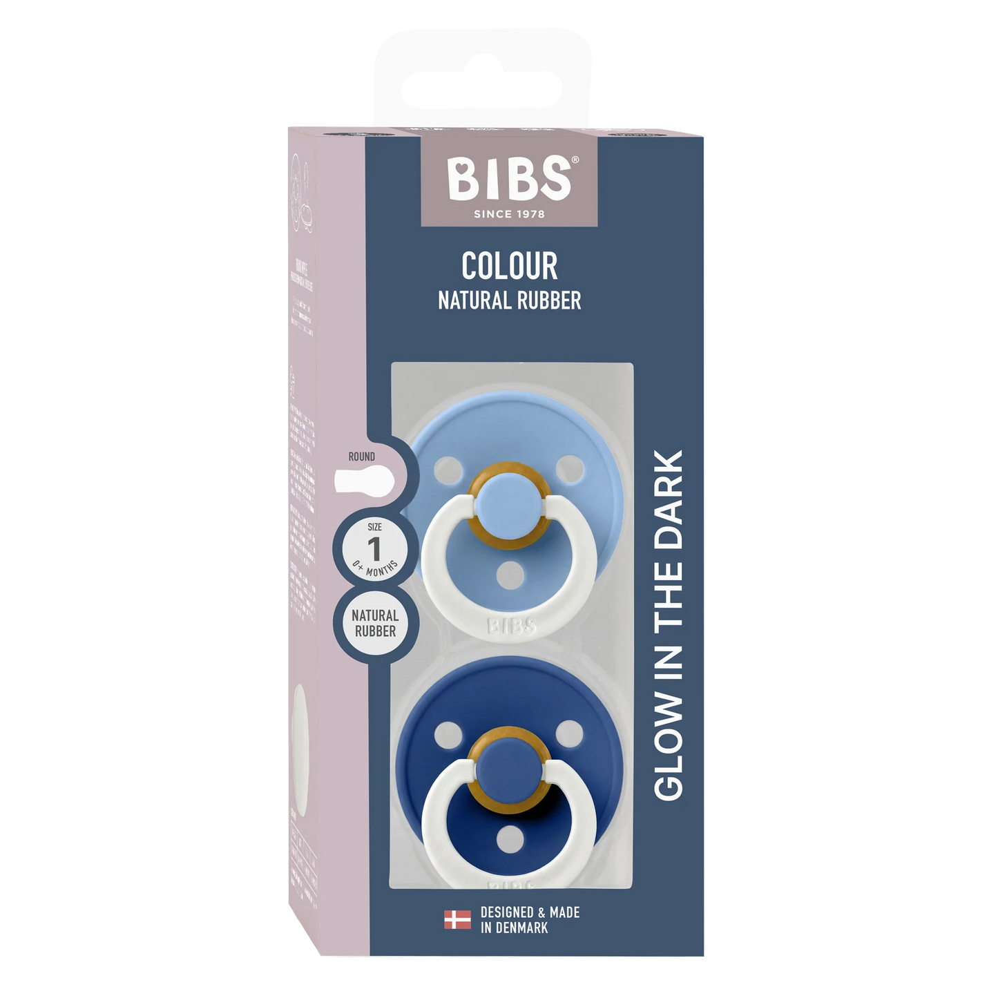 Bibs Colour Round Night Glow - Sky Blue/Cornflower