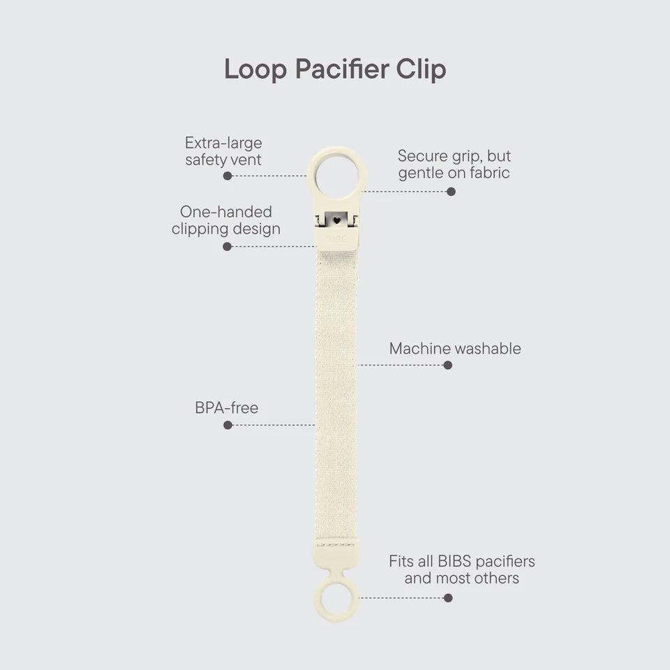 Bibs Pacifier Clip Loop - Peri