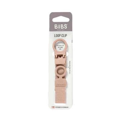 Bibs Pacifier Clip Loop - Blush