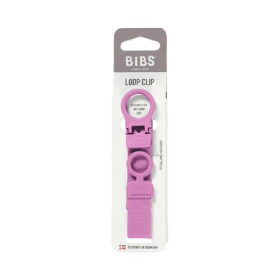 Bibs Pacifier Clip Loop - Bubblegum