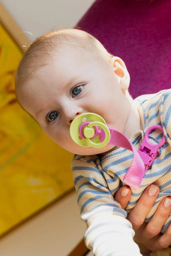 Bibs Pacifier Clip Loop - Bubblegum