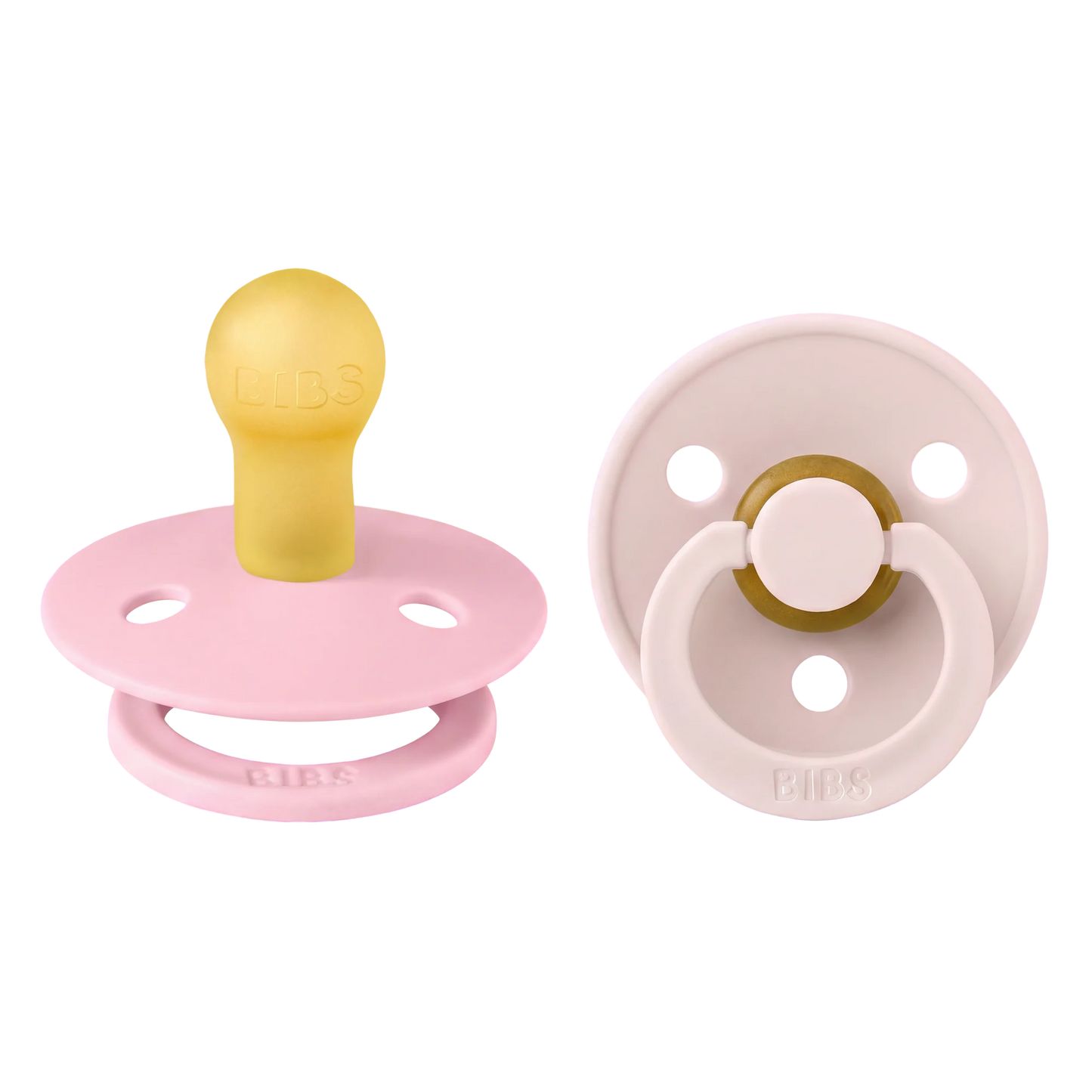 Bibs Colour Round Latex - Petal/Baby Pink