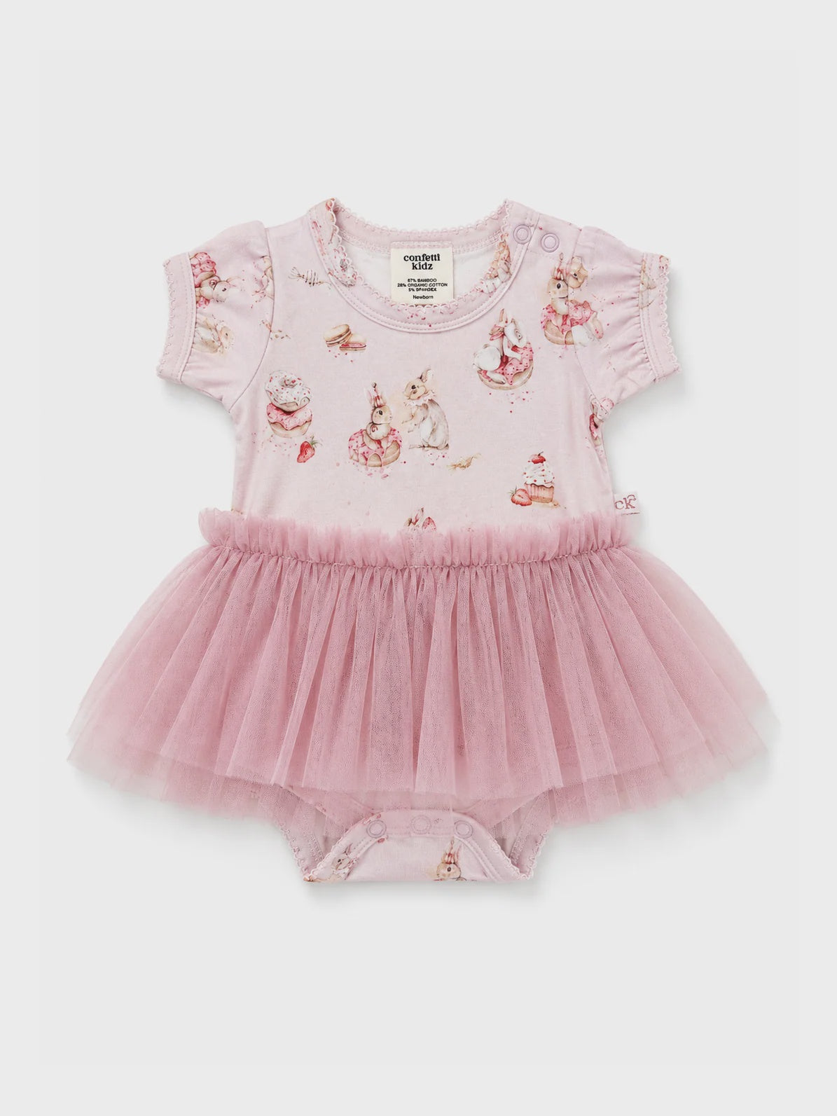 Confetti Kidz Bodysuit Tutu Dress- Sugar Bunnies