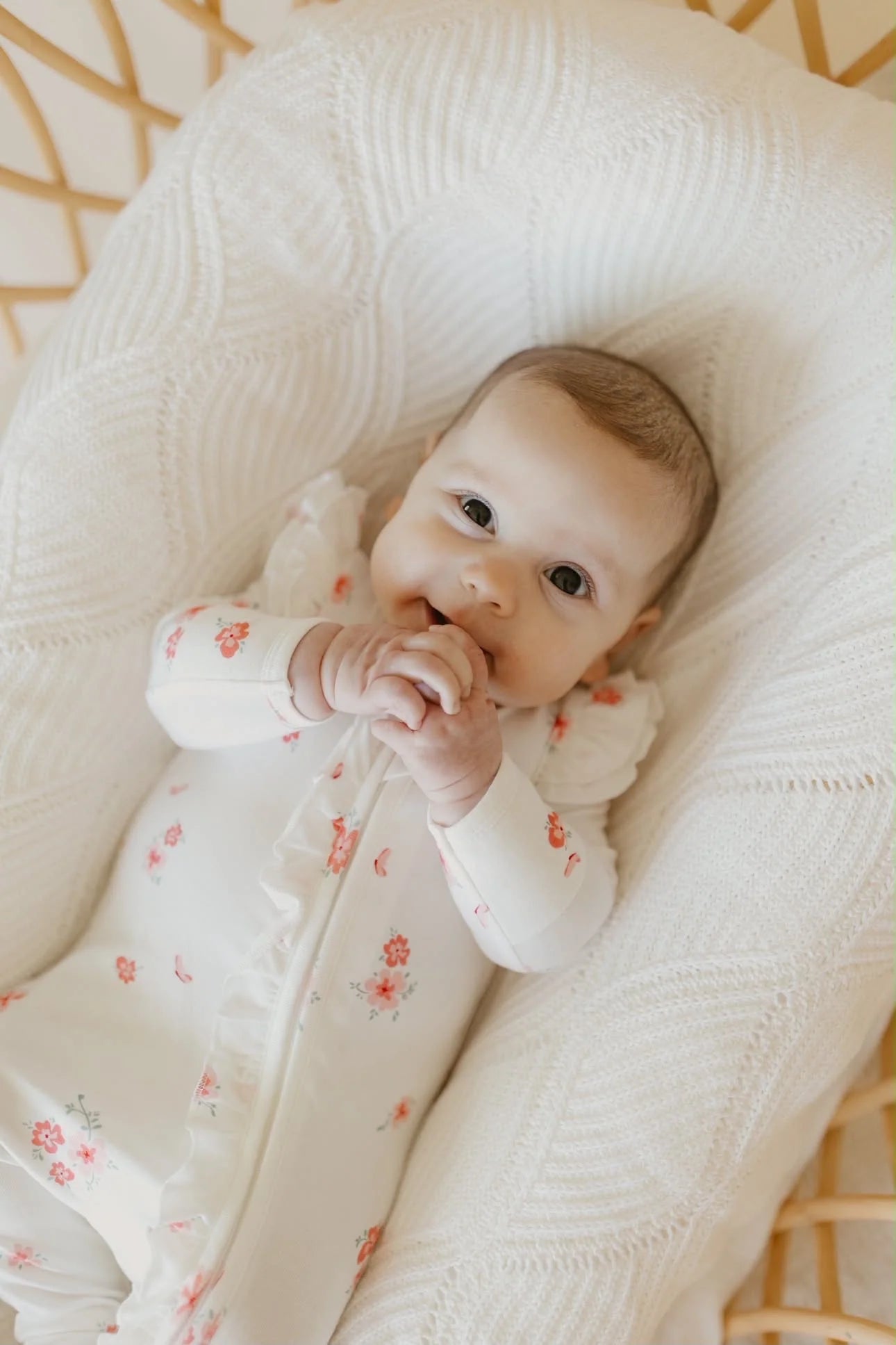 Confetti Kidz Bamboo Zipsuit - Pink Posies