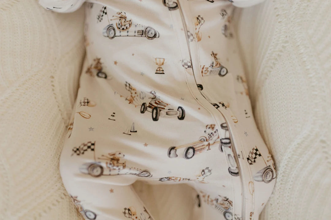 Confetti Kidz Bamboo Zipsuit - Pup Racer