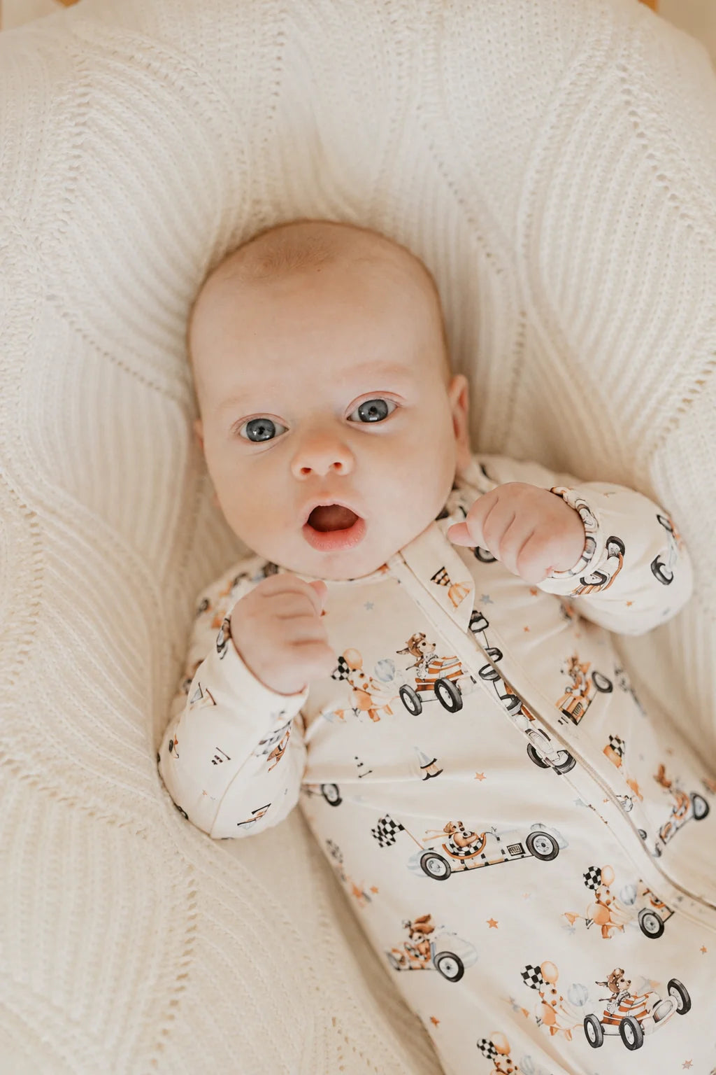 Confetti Kidz Bamboo Zipsuit - Pup Racer