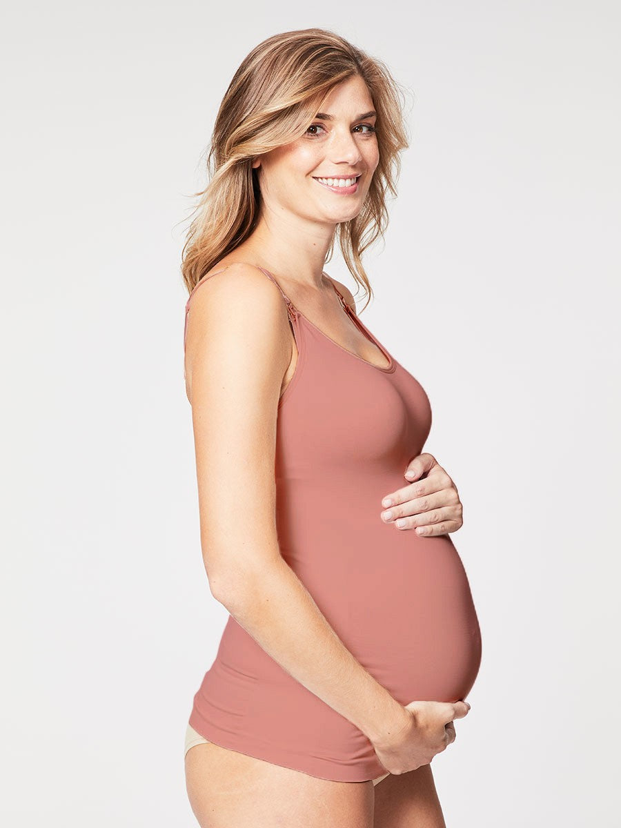 Cake Toffee Shaping Nursing Tank - Rosewood