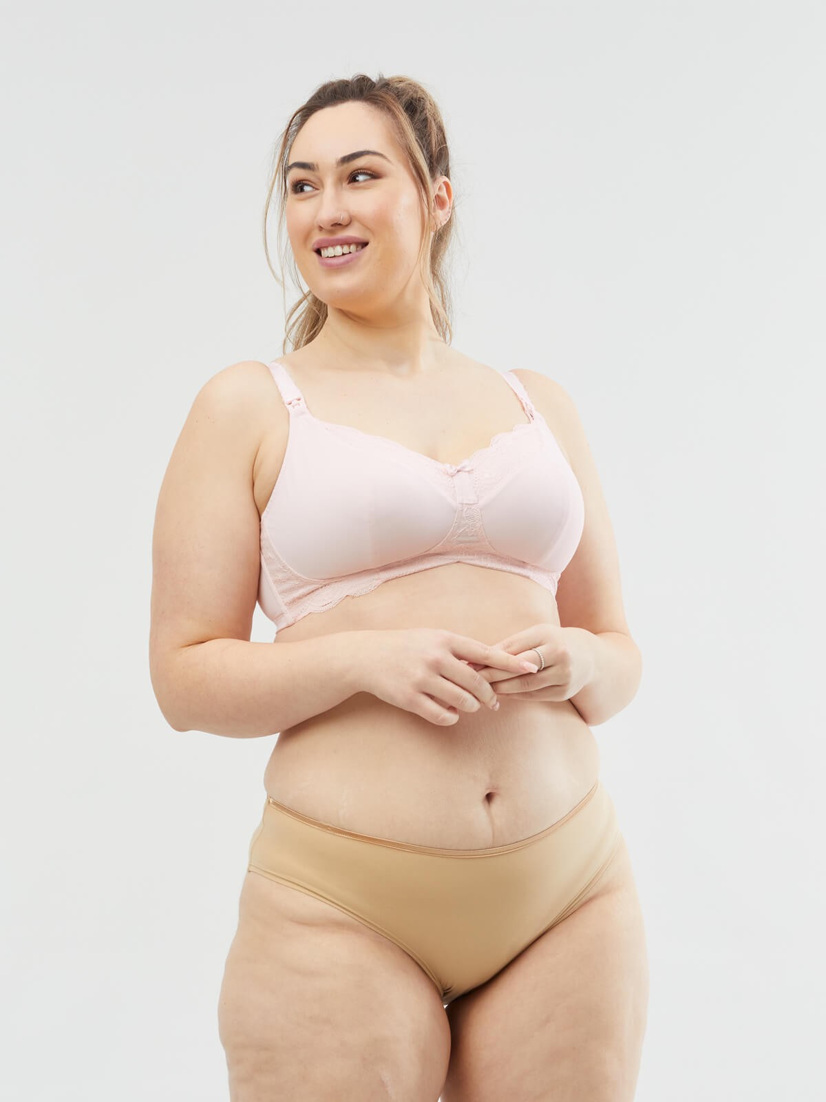 Cake Taffy Busty Non-Wire Nursing Bra - Rose