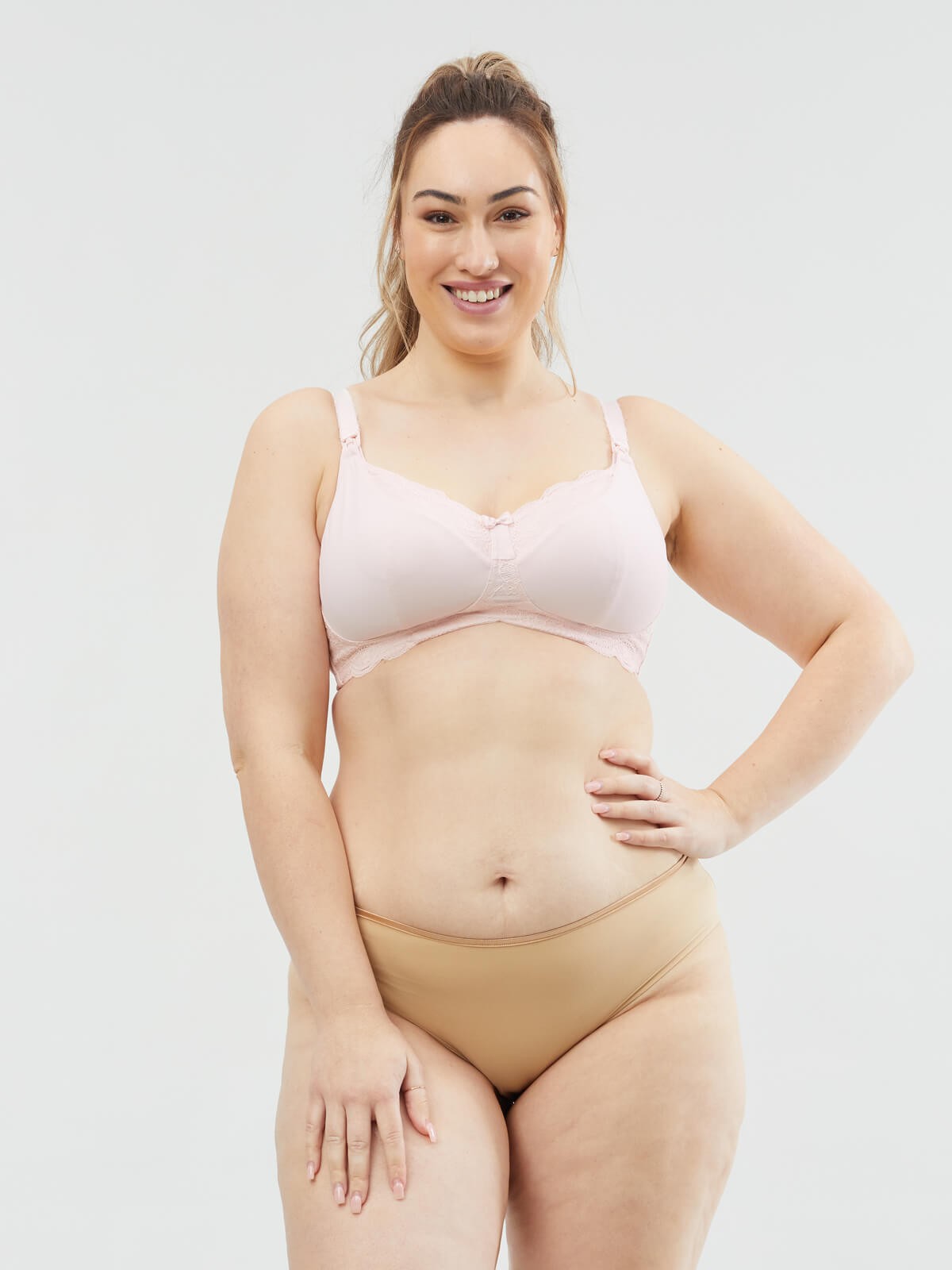 Cake Taffy Busty Non-Wire Nursing Bra - Rose